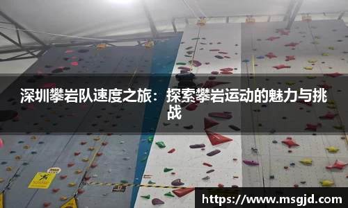 深圳攀岩队速度之旅：探索攀岩运动的魅力与挑战